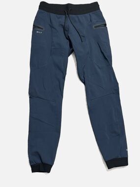 BYLT Mens Size M Blue Elite Jogger Pants Zipper Pockets Performance Athletic